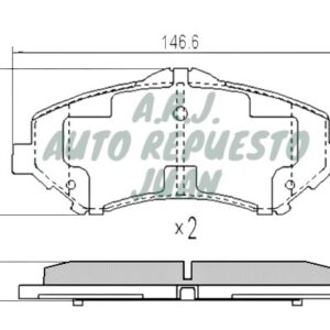 D1327-NAMCCO | BANDAS DEL LIBERTY/WRANGLER 08/10 D1327