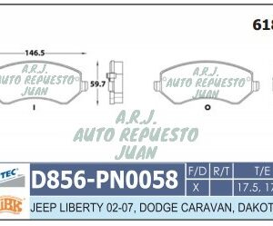 D856-NEWYORK | BANDAS DEL CHRYSLER TOWN CONTRY 04/07