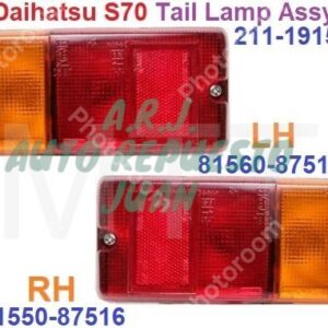 81560-87516 LH | FAROL TRAS HIJET 85-97 S82 LH