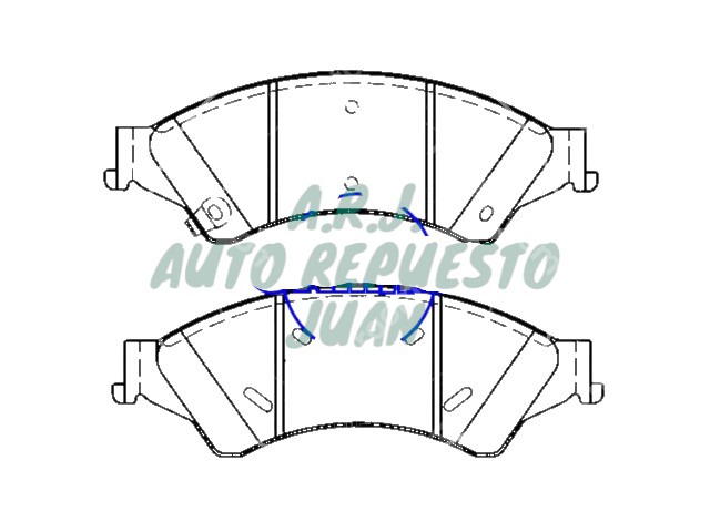 D1676 GRIP CERAMICA | BANDAS DEL FORD RANGER 2012-13