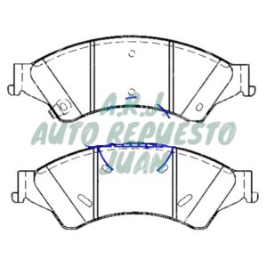 MD1676 CERAMICA | BANDAS DEL FORD RANGER 12/13 CERAMICA