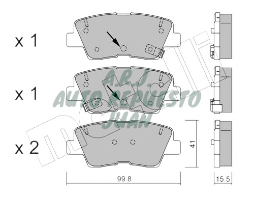 D1544-OC-GRIP | BANDAS TRAS ELANTRA K5 11- N20