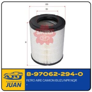 8-97062-294-0/A6020M | FILTRO AIRE CAMION ISUZU NPR NQR