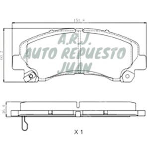 D1677-CER HICTEC | BANDAS DEL D-MAX 2012 COLORADO 2018 DIES