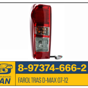 8-97374-666-2-LH-TYC | FAROL TRAS DMAX 07-
