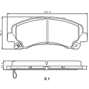 D1677-BRK | BANDAS DEL ISUZU DMAX 13
