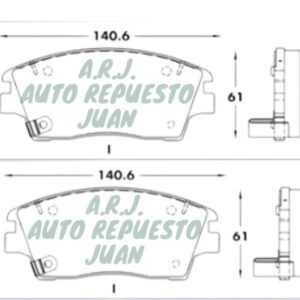 D1847 GRIP CERAMICA | BANDAS DE FRENO DEL. KIA SPORTAGE 15-20