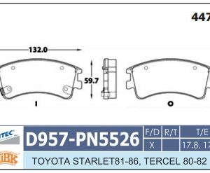 D957-NAMCCO | BANDAS DEL MAZDA 6 03-