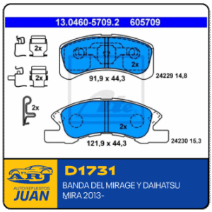 D1731-WAGNER ZD1731 | BANDAS DEL MIRAGE Y DAIHATSU MIRA 2013-