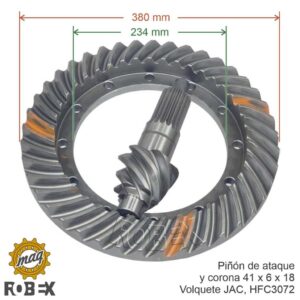 6X38 | PIÑON Y CORONA 20T FUSO 2017 PS125