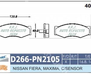 D266-NAMCCO | BANDAS DEL FRONTIER 2WD STANZA