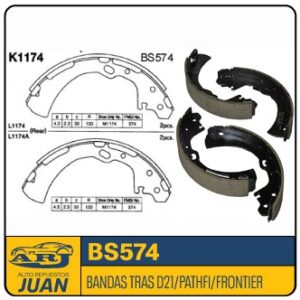 BS574-SBP | BANDAS TRAS NISSAN D21