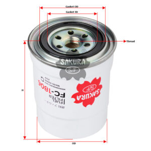 16405-02N10-SAKURA | FILTRO GAS OIL TD27 FC-1806