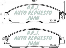 D1911-CERAMICA HITEC | BANDAS DEL FRONTIER NP300 2017