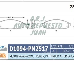 MD1094 SEMI METALICA | BANDAS DEL. FRONTIER 05/12