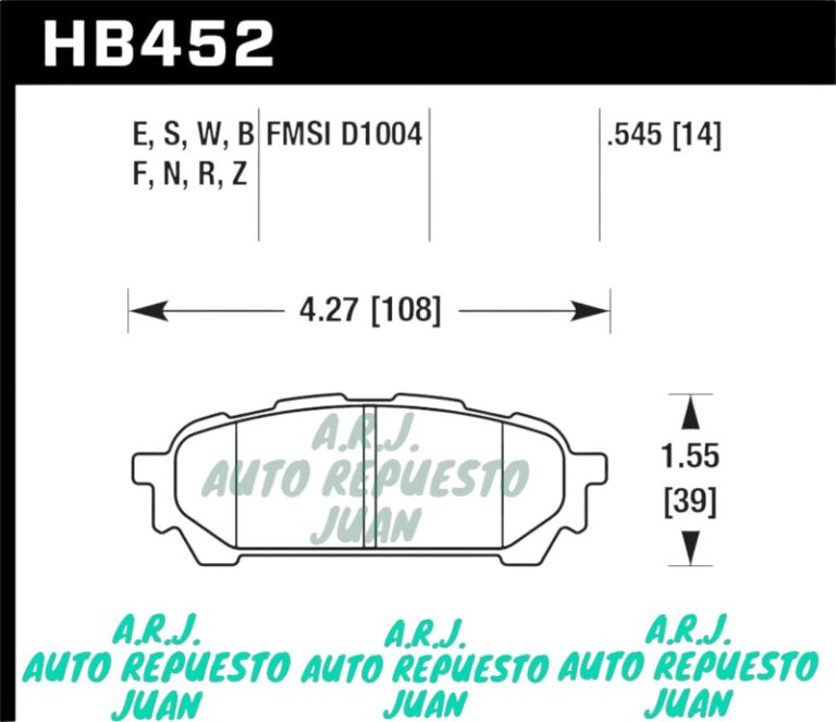 D1004 GRIP | BANDAS DEL SUBARU/FORESTER 2004