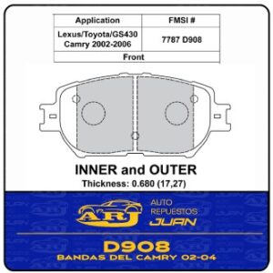 D908-MAGASAKY | BANDAS DEL CAMRY 02-04