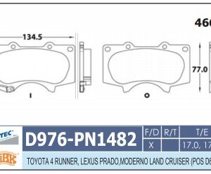 04465-35290 ORG 0K090 D976 | BANDAS DEL RUNNER PRADO LEXUN GX470 05